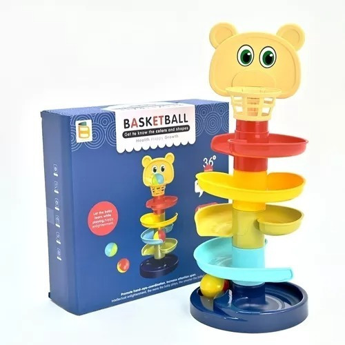 Torre De Encastre Tobogan Roll Ball Con Pelotas - Huanger