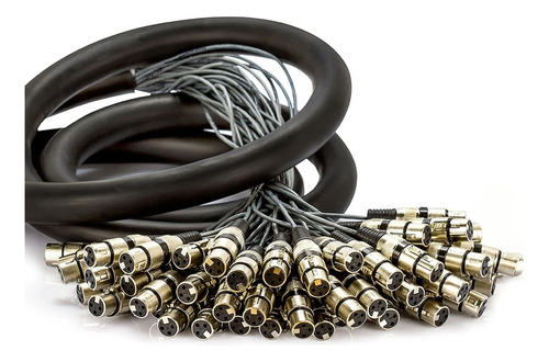 Multicabos Com Conectores Xlr 48 Vias - Cirilo Cabos 60 Mt