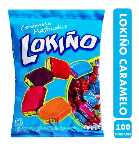 Masticables Lokiño Caramelo - Bolsa De 100 Unidades (400gr).