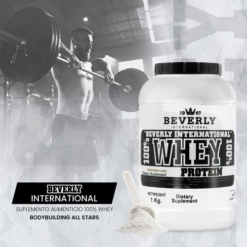 Beverly Proteína 100% Whey 1 Kg 26 Servicios Capuchino