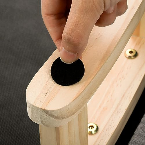 Taburete Otomano Rectangular Tela Madera Acolchado Suave Mod