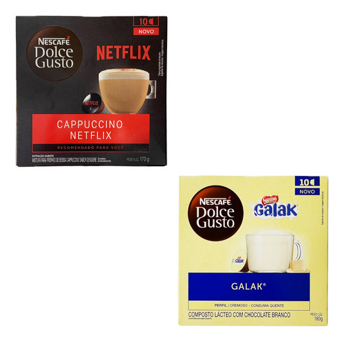 Kit 2 Caixa De Café Em Cápsula Dolce Gusto Netflix Galak