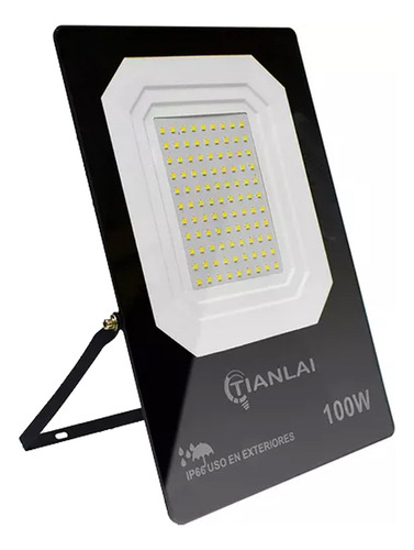 Pack De 2 Reflectores Led 100 Watts Protección Ip66 Luz Blanca Fría Ahorrador De Energía 9000lm
