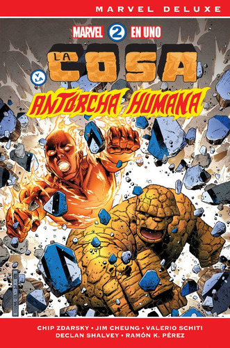 Libro Marvel 2 En Uno La Cosa Y La Antorcha Humana - Chip...