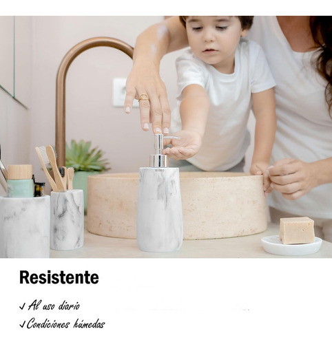 ** Juego For Baño De 4pcs Dispensador Organizador Decorativo