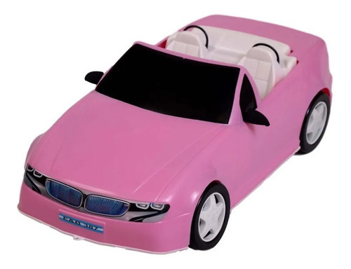 Auto Convertible De 60 Cm Para Muñecas Tipo Flacas Color Rosa