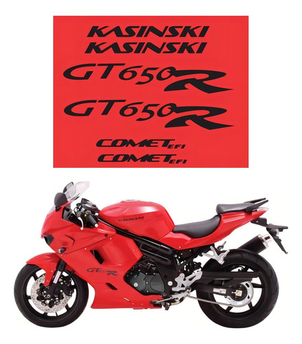 Kit Adesivos Compatível Comet Gt 650r F546 Cor Preto