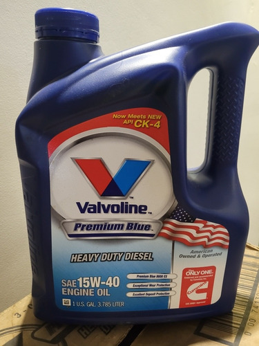 Aceite Valvoline 15w40 Semi Sintético Diesel  1 Galón.