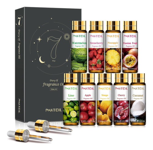 Kit 9 Aceites Esenciales Frutal