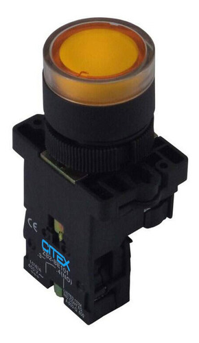 Lay5-ew3561 220v Amarelo Botão De Comando Iluminado