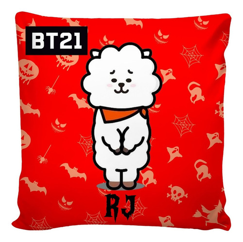 Coleção 7 Almofadas K-pop De Halloween Bt21 20x20 Cm