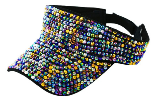 Hh Sombrero Para El Sol Ajustable Con Visera De Diamantes