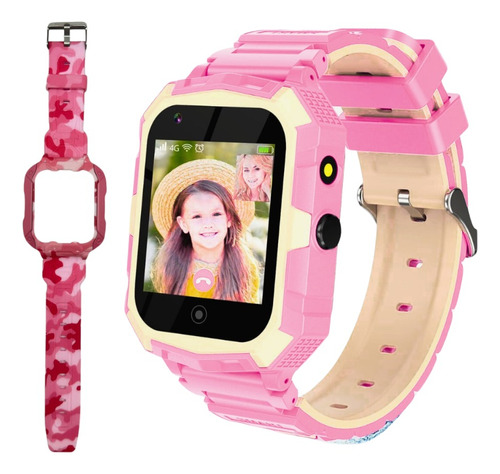 Smartwatch Reloj Gps Para Niños Con Sim 4g Doble Carcasa