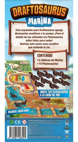Imagen 2 de 5 de Juego De Mesa Draftosaurus Marina Neptuno Muy Lejano