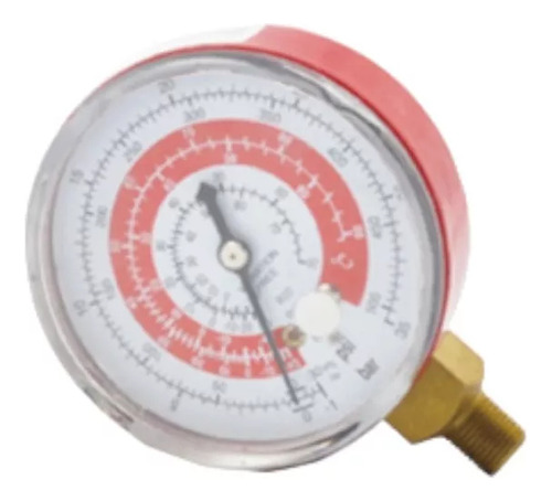 Manómetro Simple Alta Presión R22 Rosca 1/8" NPT Refrigeración Cooltech