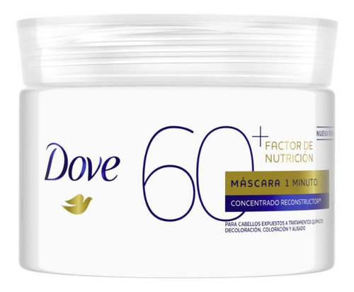 Máscara Dove 1 Minuto Factor De Nutrición 60+ 300 G