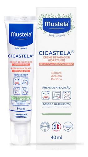 Creme Reparador Hidratante Infantil Cicastela 40ml Mustela