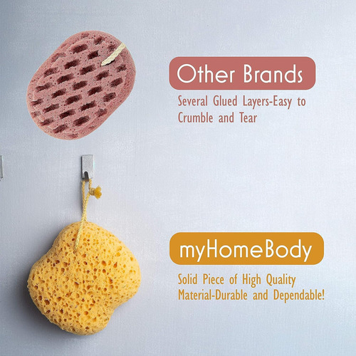 Myhomebody Esponja De Baño Premium, Esponja De...