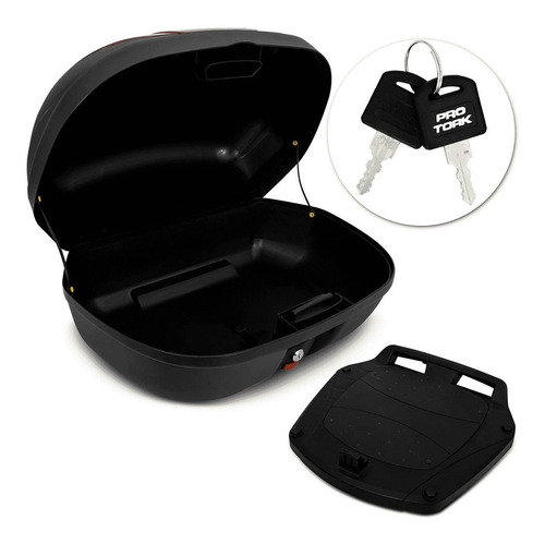 Imagem 3 de 10 de Bau Moto Bauleto 45 Litros + Bagageiro Honda Cbx Twister 250