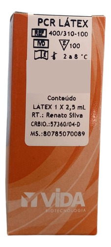 Reagente Pcr Proteína C Reativa Látex 2,5 Ml P/ Laboratório