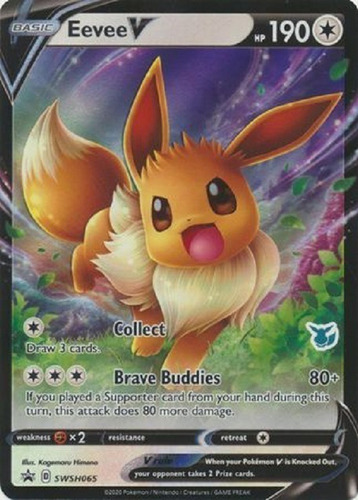 Eevee V Swsh065 (eevee Símbolo) Promo Ultra Raro Pokemon Tcg
