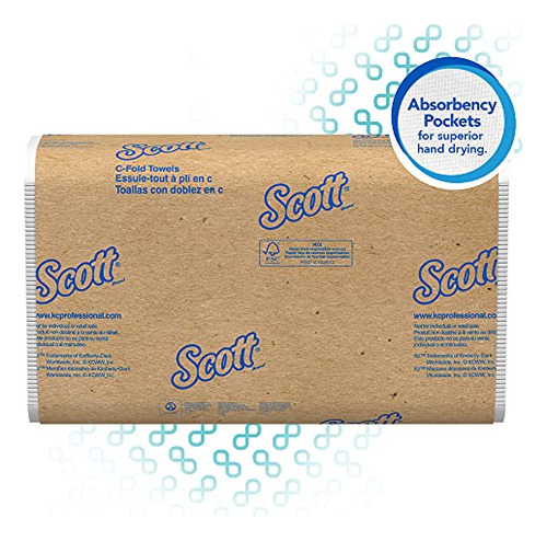 Zama Scott Toallas De Papel C-fold Para Dispensador, Kimberl