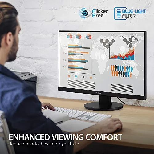 Monitor Viewsonic Va2447-mh Full Hd 1080p De 24 Pulgadas Con