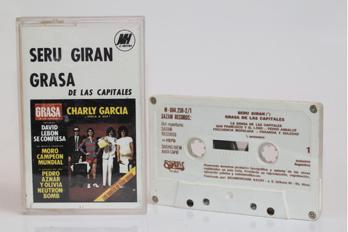 Cassette Serú Girán Grasa De Las Capitales 1979 Charly