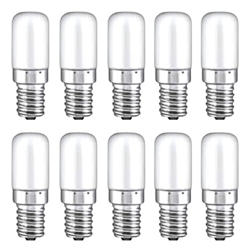 Pack X10 Lamparas Led Para Heladera 4w Pase E14 400lm Mvc