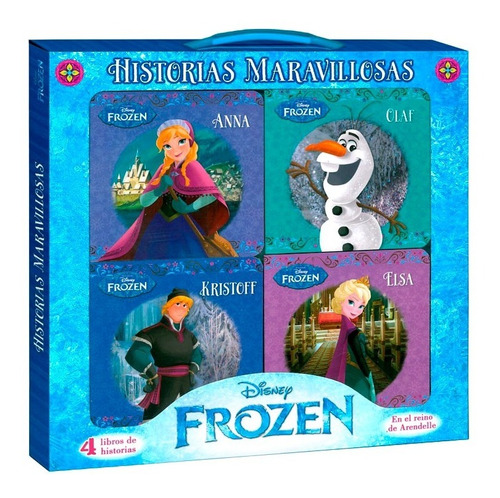 Frozen Historias Maravillosas 4 Libros Cuentos