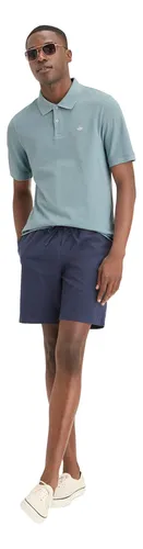 Polera Hombre Polo Pique Slim Fit Celeste Dockers