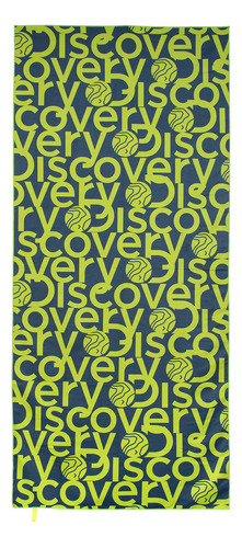 Toalla Microfibra Grande Verde - Gris Discovery (90 X 200) Color Verde lima Verde-gris