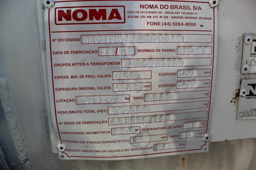 Bi-tanque Noma Noma 2008/2009 Multi Setas Primeira Carreta