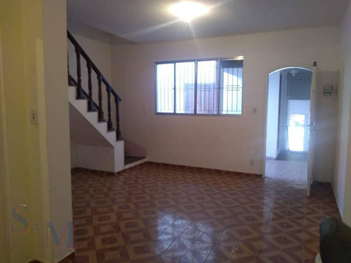 Imagem 1 de 13 de Sobrado Com 2 Dormitórios Para Alugar Por R$ 2.000,00/mês - Bangu - Santo André/sp - So0414