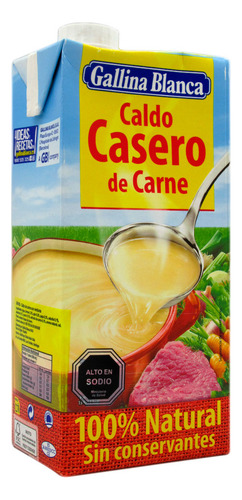 Caldo Casero De Carne Gallina Blanca 1lt. Agronewen