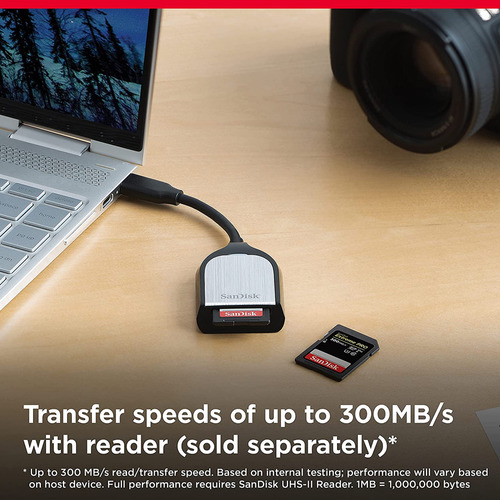 Tarjeta de memoria Sandisk Extreme Pro de 256 GB, tarjeta SD de 300 mb