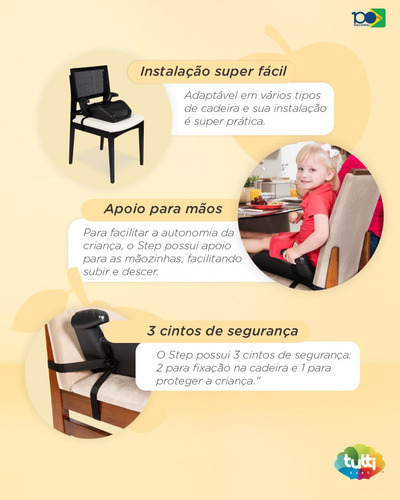 Assento De Refeição Portátil Step Elevação Tutti Baby