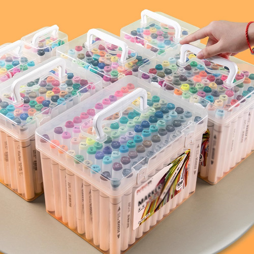 Caneta Marcador Ponta Dupla 80 Cores