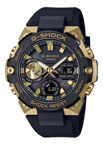 Reloj Casio G-shock Gst-b400gb-1a9 Original Para Caballero Color de la correa Negro