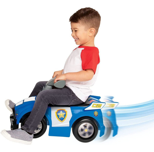 Imagen 3 de 8 de Carro Montable Paw Patrol Correpasillo De Chase Luz Y Sonido