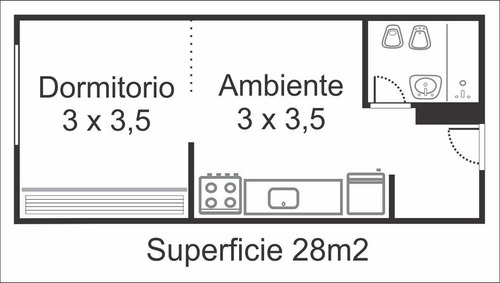 Imagen 14 de 30 de Reservado Departamento 1 Ambiente Con Balcón Francés - Plaza Colon Mar Del Plata