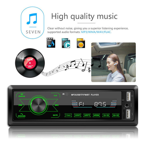 5.13 Reproductor Mp3 De Radio De Coche Con Pantalla Táctil