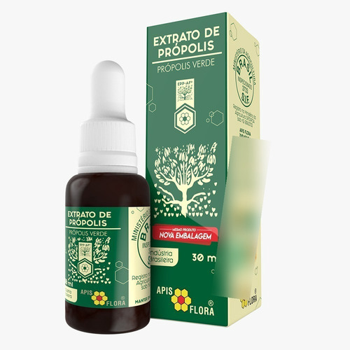 Imagem 3 de 3 de Própolis Verde Extrato Saúde Imunidade 30ml Apis Flora