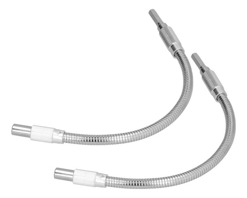 2 Brocas De Destornillador De Vástago Hexagonal Con Eje Flex
