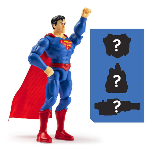 Imagem 5 de 5 de Boneco Superman Dc 3 Acessorios Misteriosos Sunny Brinquedos