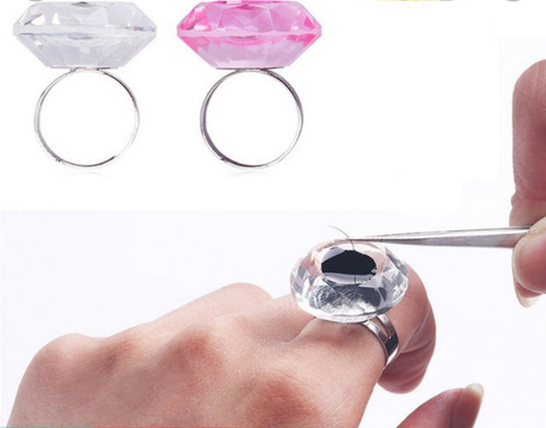 2 Anillos De Cristal Para Adhesivo Extensiones De Pestañas