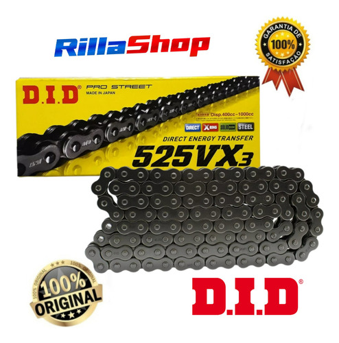 Kit Relação Did 525 Vx3 112l Durag 42/15 Z 1000 Abs 2012