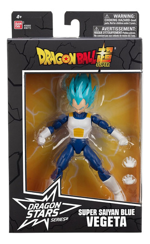 Figura Super Saiyan Blue Vegeta Dragon Stars Bandai 