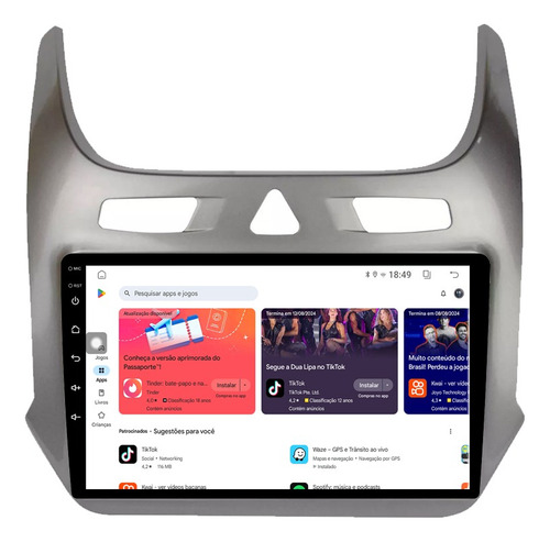 Multimidia Cobalt Lt Ltz 12/16 9p Octacore 4g Carplay 4gb