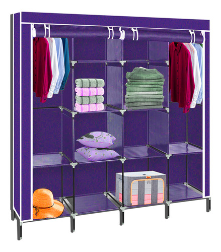 Practico Armario Closet Ropero Armable Grande-170*170*45cm